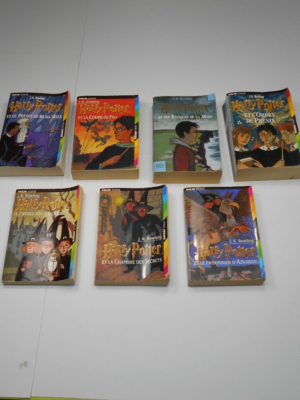 7 Harry Potter FRENCH Books Complete Set Paper Back Format Book